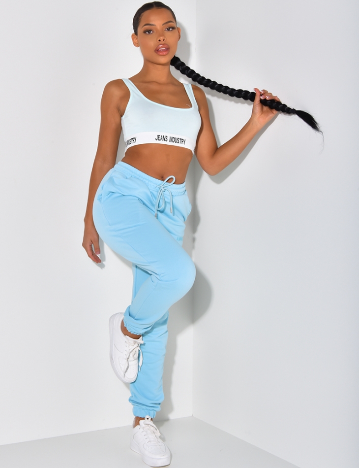 Jeans Industry Quilted Jogging Bottoms