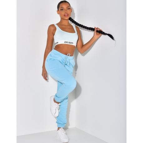Jeans Industry Quilted Jogging Bottoms