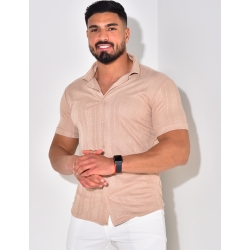 Chemise manches courtes texturée Chemise manches courtes texturée