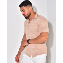Chemise manches courtes texturée Chemise manches courtes texturée