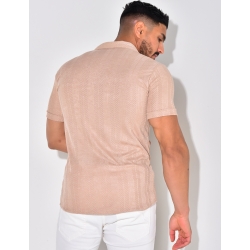 Chemise manches courtes texturée Chemise manches courtes texturée