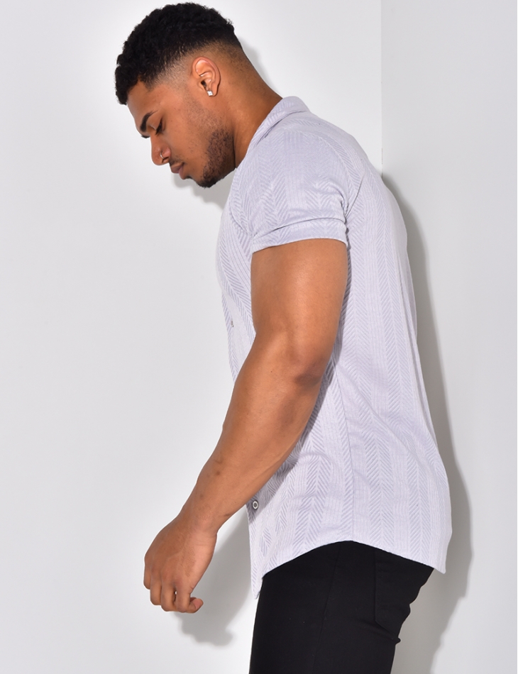 Chemise manches courtes texturée Chemise manches courtes texturée