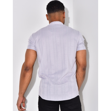 Chemise manches courtes texturée Chemise manches courtes texturée