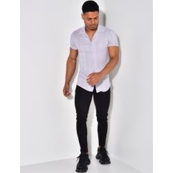 Chemise manches courtes texturée Chemise manches courtes texturée