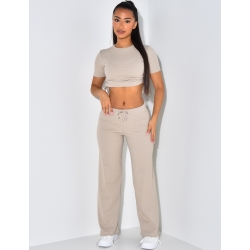 Ripp-Kombination Hose und T-Shirt Ripp-Kombination Hose und T-Shirt
