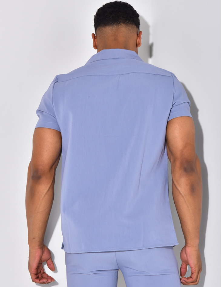 Chemise uni manche courtes Chemise uni manche courtes