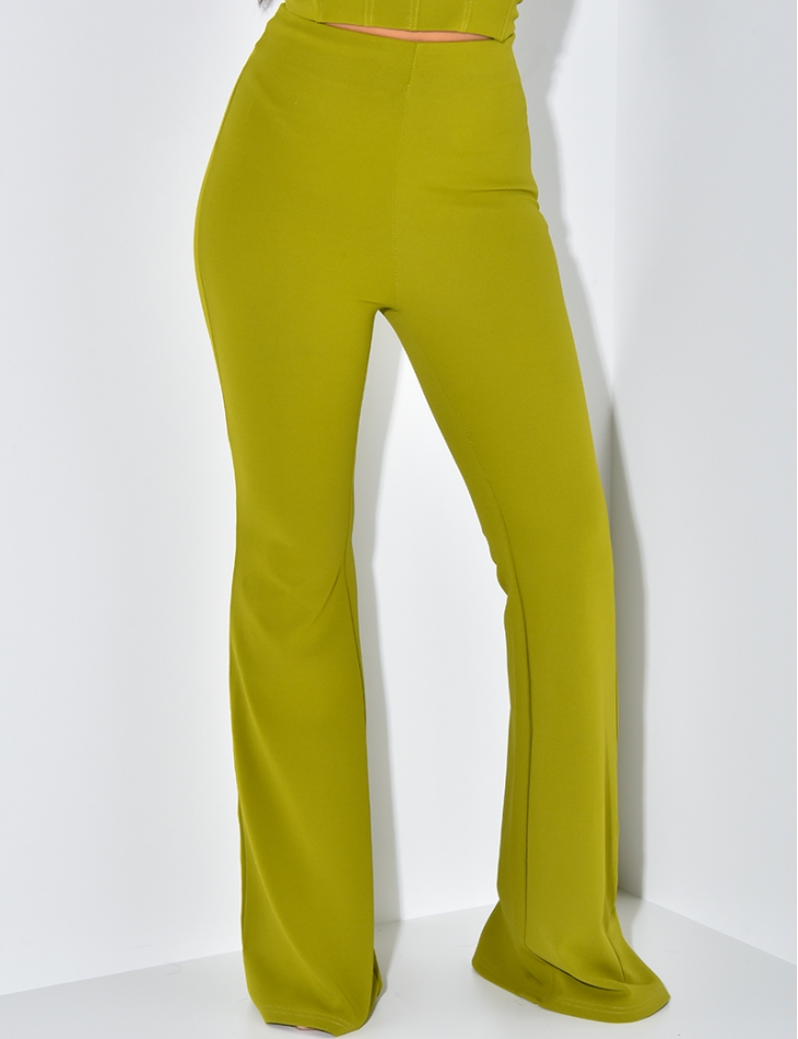 Pantalon taille haute patte d'eph Pantalon taille haute patte d'eph