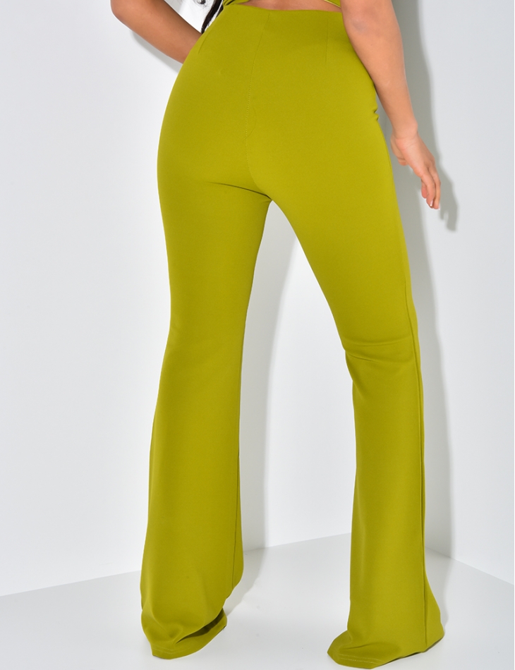 Pantalon taille haute patte d'eph Pantalon taille haute patte d'eph