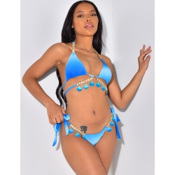 Maillot de bain à nouer avec breloque