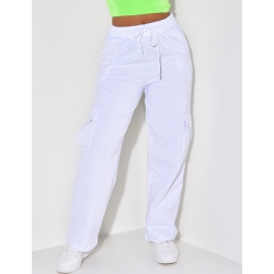 Pantalon coupe droite à poches Pantalon coupe droite à poches