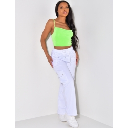 Pantalon coupe droite à poches Pantalon coupe droite à poches