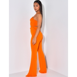 Combinaison fluide àjourée à nouer Combinaison fluide àjourée à nouer