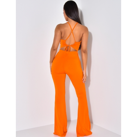 Combinaison fluide àjourée à nouer Combinaison fluide àjourée à nouer