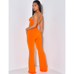 Combinaison fluide àjourée à nouer Combinaison fluide àjourée à nouer