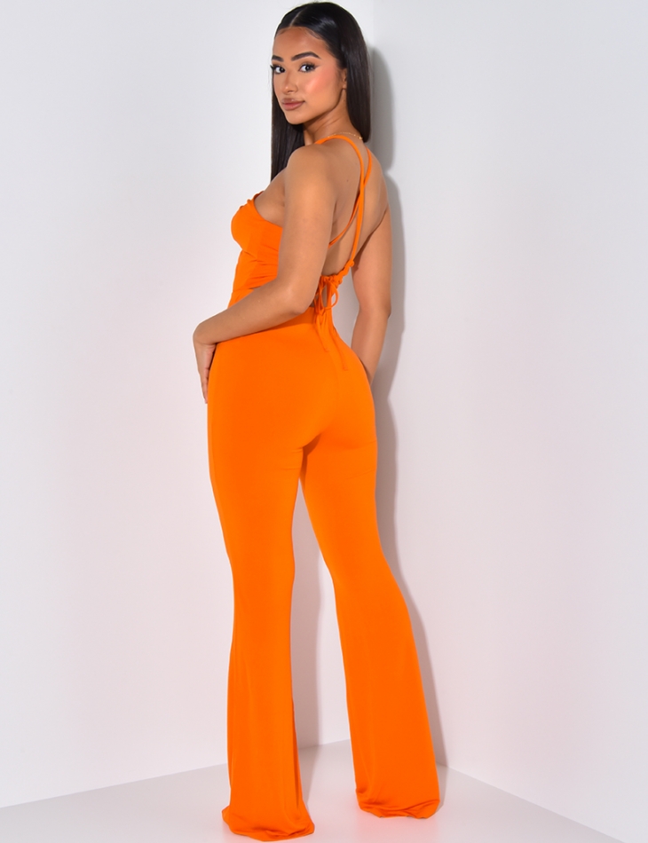 Combinaison fluide àjourée à nouer Combinaison fluide àjourée à nouer