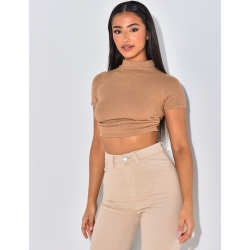 T-shirt tout doux dos nu à nouer T-shirt tout doux dos nu à nouer