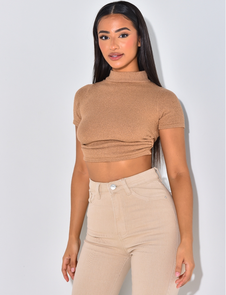 T-shirt tout doux dos nu à nouer T-shirt tout doux dos nu à nouer