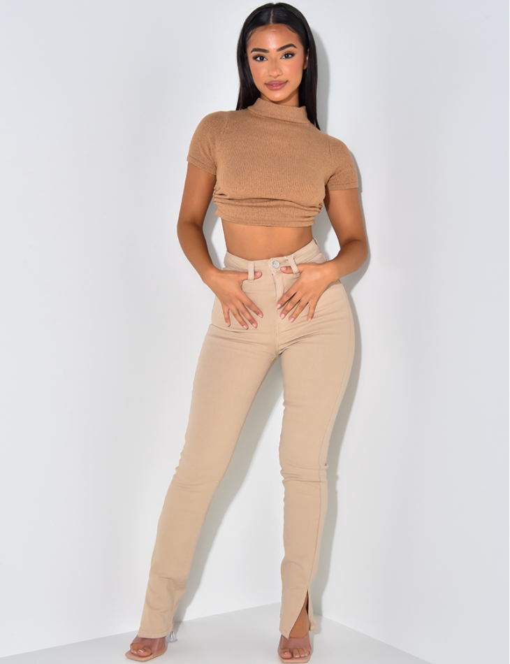 T-shirt tout doux dos nu à nouer T-shirt tout doux dos nu à nouer