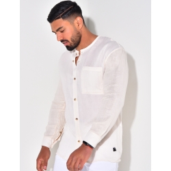 Chemise fine col rond