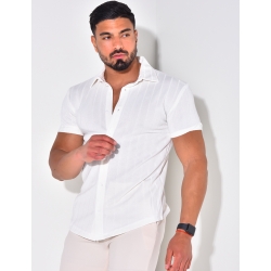 Chemise côtelée