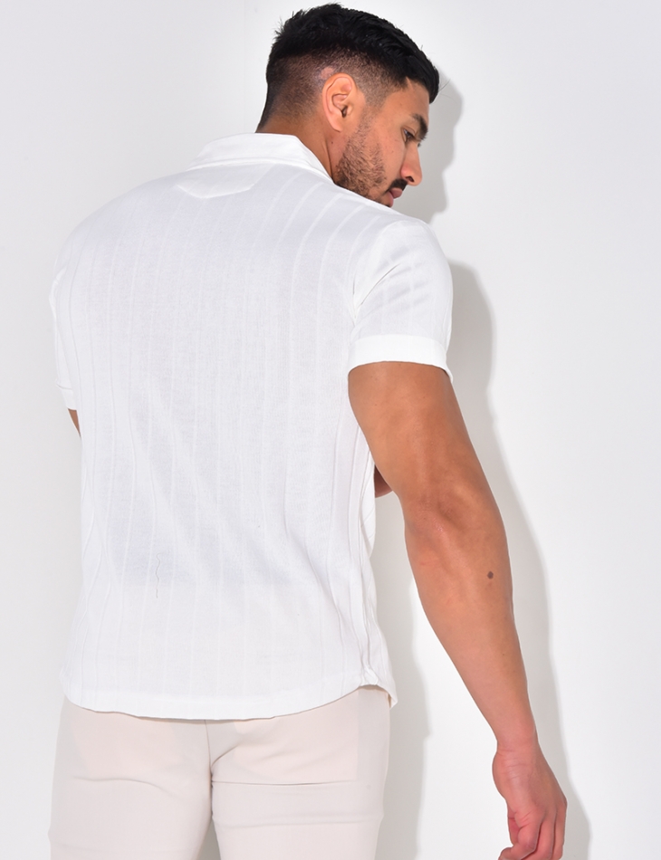 Chemise côtelée