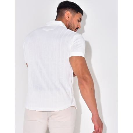 Chemise côtelée