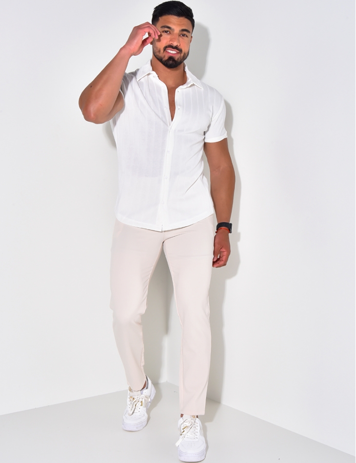Chemise côtelée