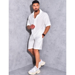 Ensemble short et chemise fluide