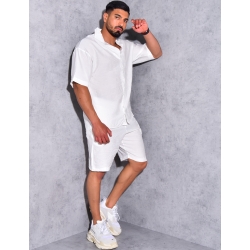 Ensemble short et chemise fluide
