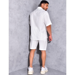 Ensemble short et chemise fluide