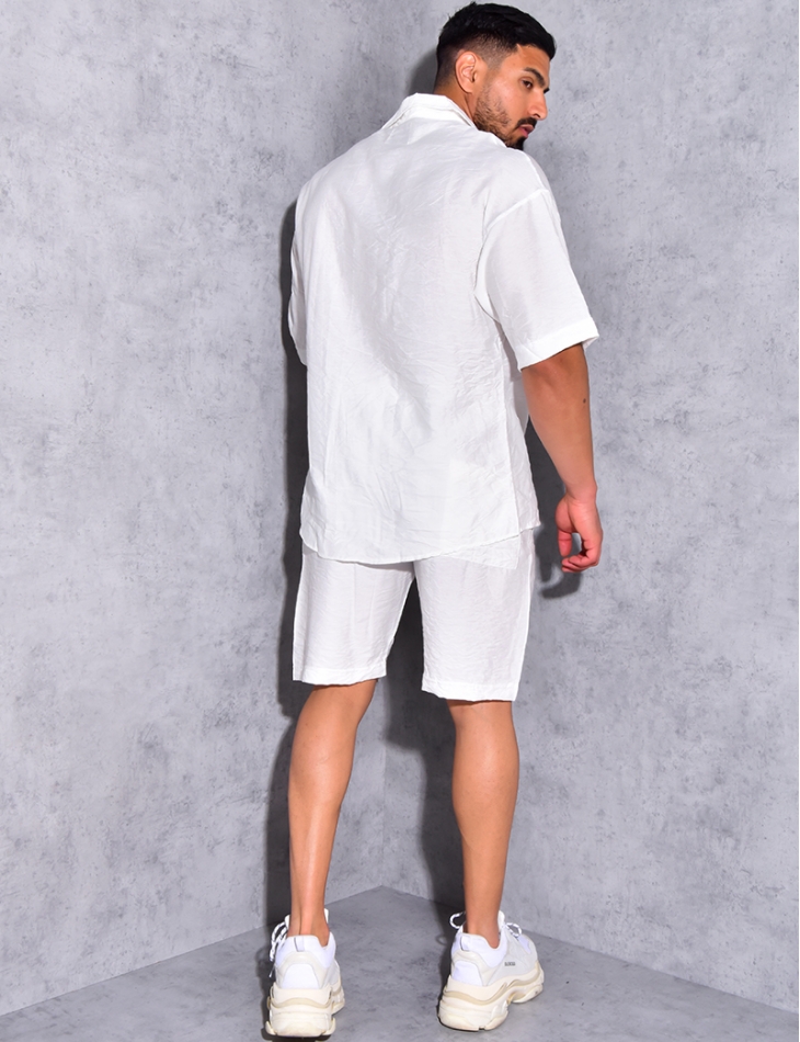 Ensemble short et chemise fluide