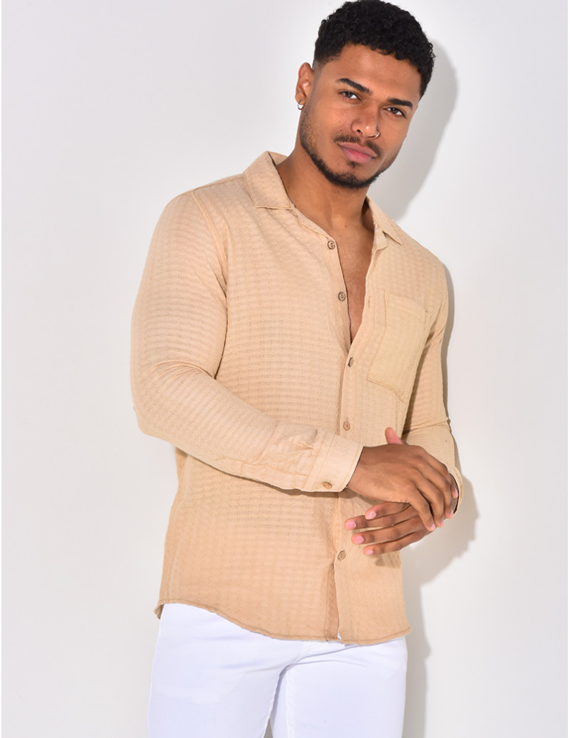 Chemise légère texturée
