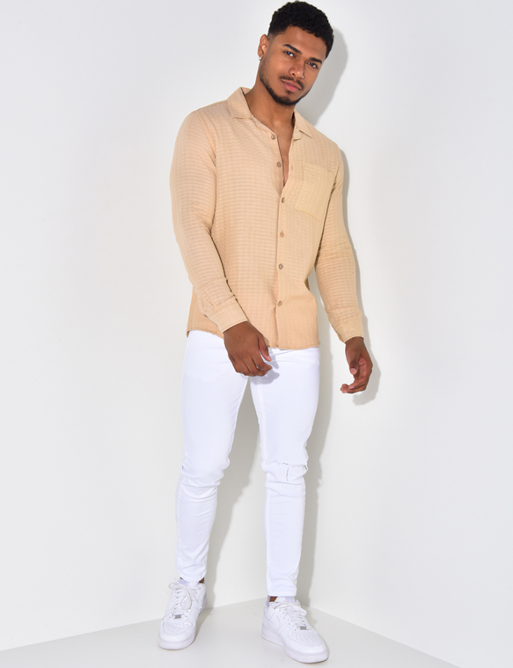 Chemise légère texturée Chemise légère texturée