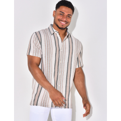 Chemise à relief à rayures Chemise à relief à rayures
