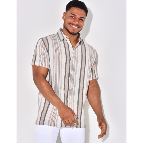 Chemise à relief à rayures Chemise à relief à rayures