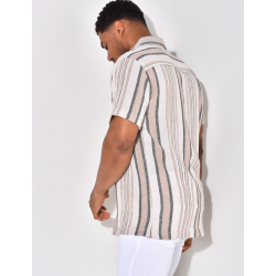 Chemise à relief à rayures Chemise à relief à rayures