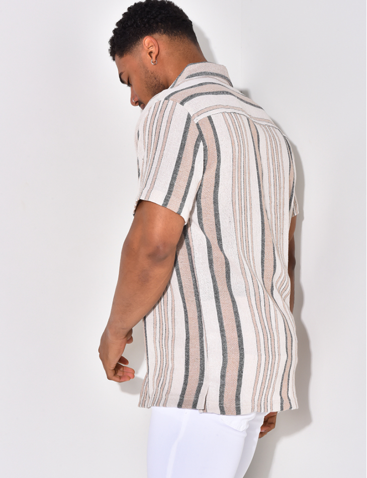 Chemise à relief à rayures Chemise à relief à rayures