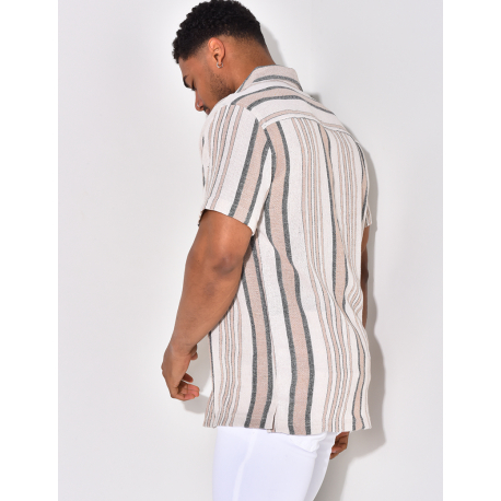 Chemise à relief à rayures Chemise à relief à rayures