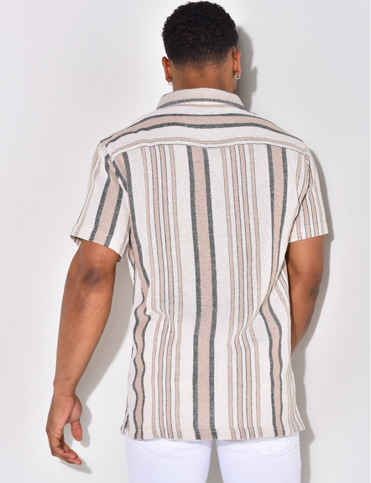 Chemise à relief à rayures Chemise à relief à rayures