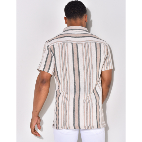 Chemise à relief à rayures Chemise à relief à rayures