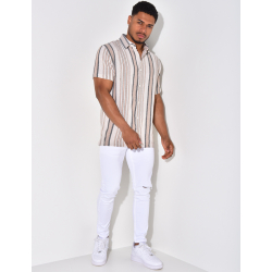 Chemise à relief à rayures Chemise à relief à rayures