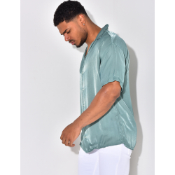 Chemise fluide irisée homme Chemise fluide irisée homme