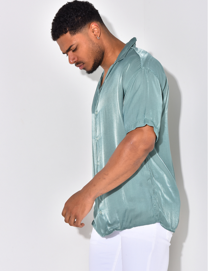 Chemise fluide irisée homme Chemise fluide irisée homme