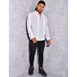 Chemise à rayures fine manches longues Chemise à rayures fine manches longues