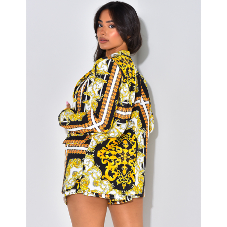 Veste de blazer à motif baroque Veste de blazer à motif baroque