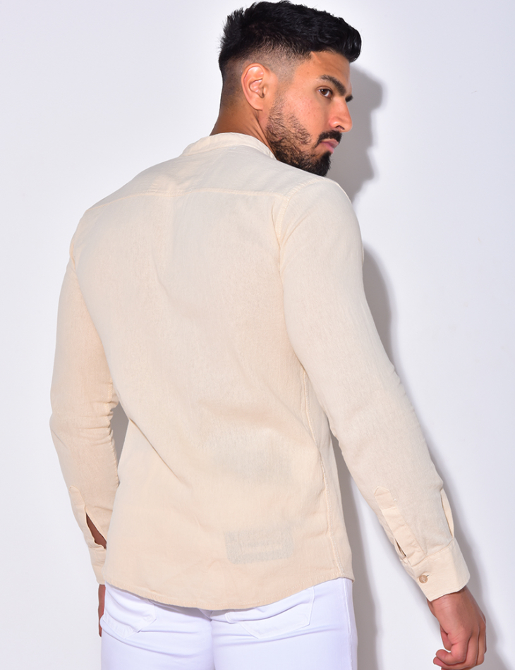 Chemise manche longues à petit col Chemise manche longues à petit col