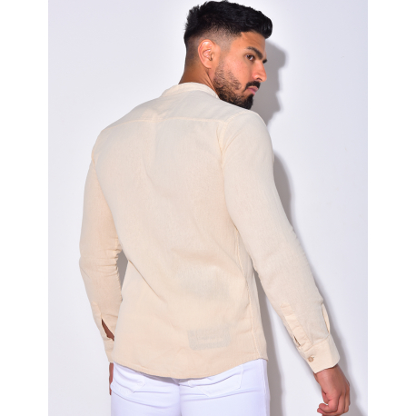 Chemise manche longues à petit col Chemise manche longues à petit col