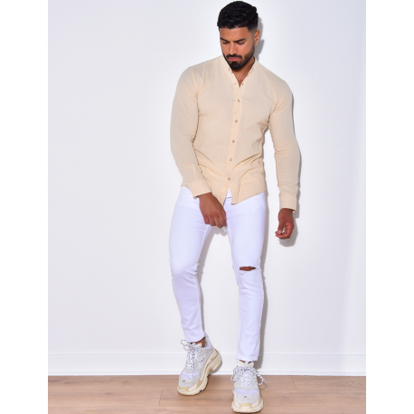 Chemise manche longues à petit col Chemise manche longues à petit col