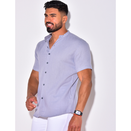 Chemise manches courtes à petit col Chemise manches courtes à petit col