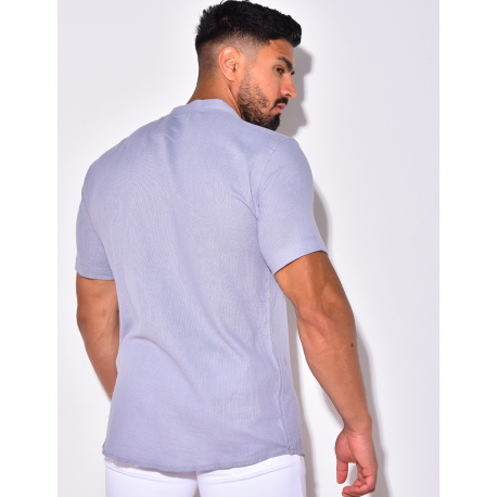 Chemise manches courtes à petit col Chemise manches courtes à petit col